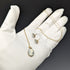 British Vintage Jewelry K9 Gold & Cameo Pendant Necklace Earrings Set